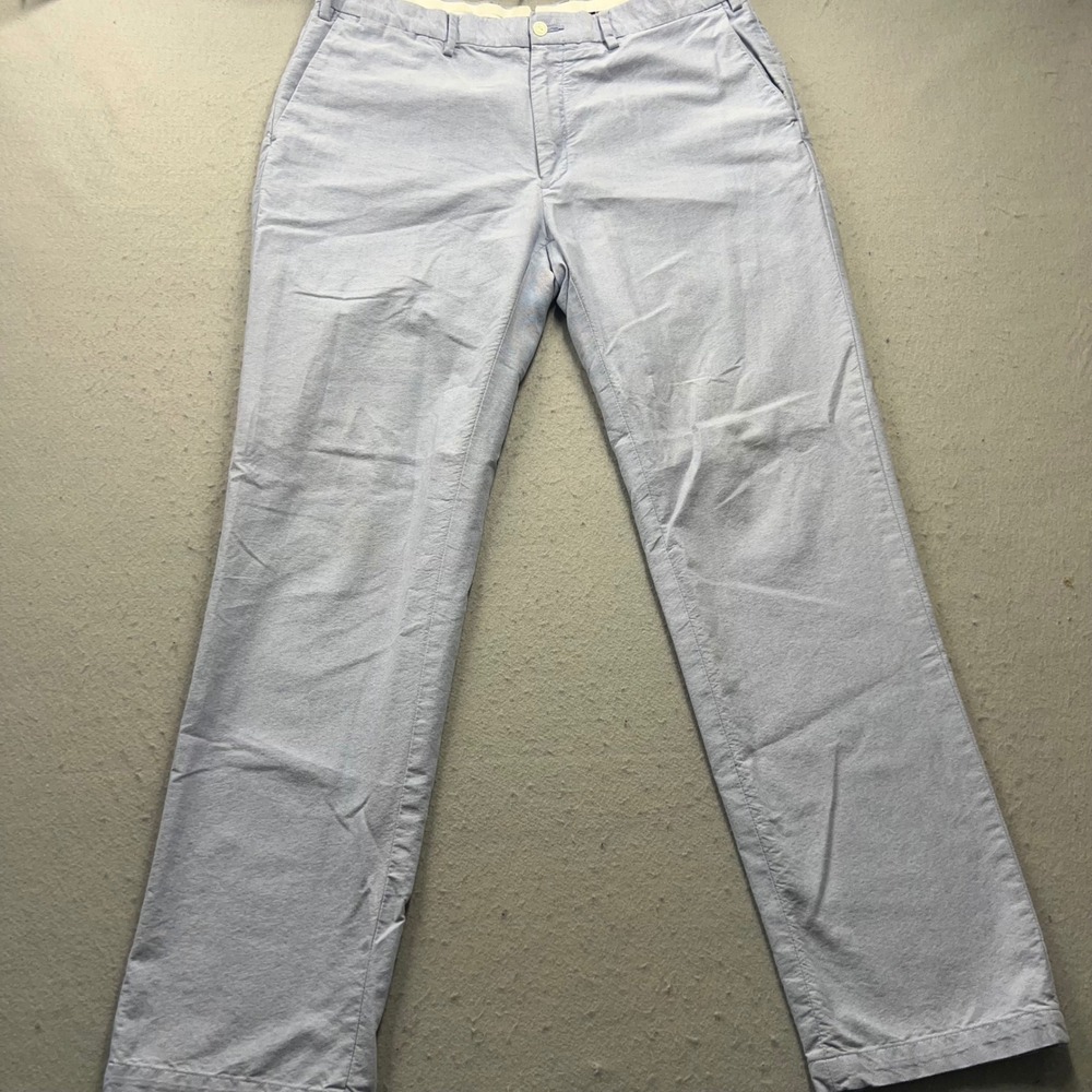Polo Ralph Lauren Preston Fit Chinos Mens 36x32 Light Blue Cotton Oxford Pants